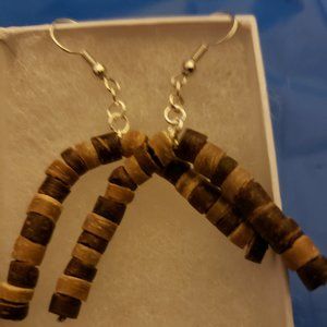 Handmade loop earring upside down U